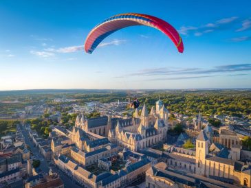 rodez vue du ciel : en montgolfière ou parapente